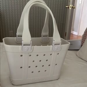 Small Off-White Simply Southern Rubber Beach Bag